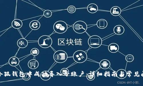 如何在小狐钱包中成功导入子账户：详细指南与常见问题解答